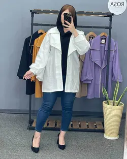 مانتو کتی 2 یقه کد : 15358 - فروشگاه اینترنتی رزا بوتیک