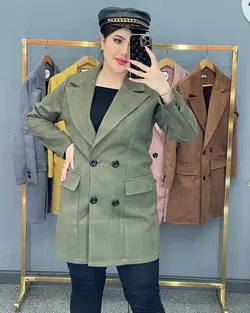 پالتو سوییت کتی 4 دکمه کد : 11588 - فروشگاه اینترنتی رزا بوتیک