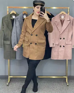 پالتو سوییت کتی 4 دکمه کد : 11588 - فروشگاه اینترنتی رزا بوتیک