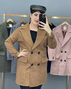 پالتو سوییت کتی 4 دکمه کد : 11588 - فروشگاه اینترنتی رزا بوتیک