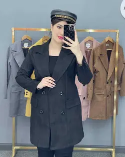 پالتو سوییت کتی 4 دکمه کد : 11588 - فروشگاه اینترنتی رزا بوتیک