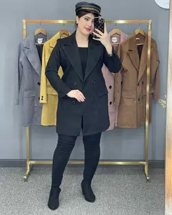 پالتو سوییت کتی 4 دکمه کد : 11588 - فروشگاه اینترنتی رزا بوتیک