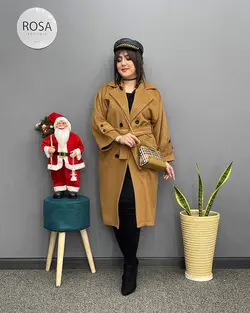 پالتو فوتر آستردار بلند کد : 11416 - فروشگاه اینترنتی رزا بوتیک