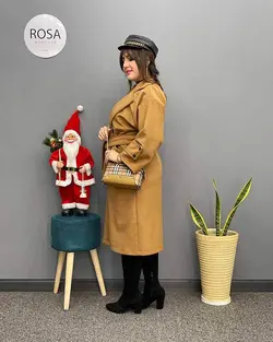 پالتو فوتر آستردار بلند کد : 11416 - فروشگاه اینترنتی رزا بوتیک