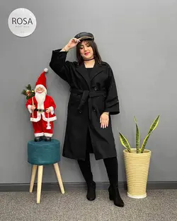 پالتو فوتر آستردار بلند کد : 11416 - فروشگاه اینترنتی رزا بوتیک