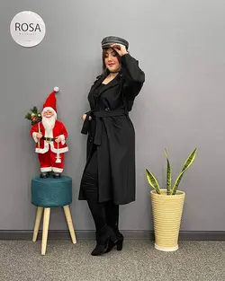 پالتو فوتر آستردار بلند کد : 11416 - فروشگاه اینترنتی رزا بوتیک