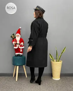 پالتو فوتر آستردار بلند کد : 11416 - فروشگاه اینترنتی رزا بوتیک