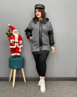 پالتو فوتر ترکیبی کد : 390 - فروشگاه اینترنتی رزا بوتیک