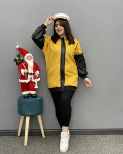 پالتو فوتر ترکیبی کد : 390 - فروشگاه اینترنتی رزا بوتیک