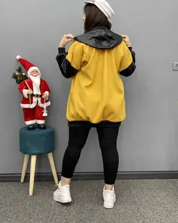 پالتو فوتر ترکیبی کد : 390 - فروشگاه اینترنتی رزا بوتیک