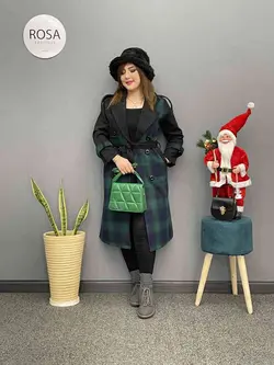 پالتو ترکیبی دکمه دار کد : 230 - فروشگاه اینترنتی رزا بوتیک