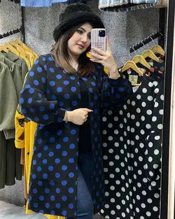 پالتو فوتر خالدار کد : 12104 - فروشگاه اینترنتی رزا بوتیک