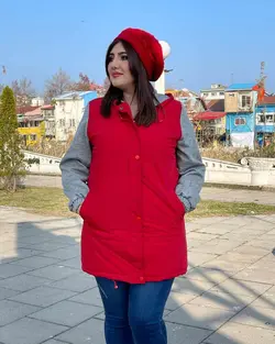 کاپشن آستین دورس کد : 11948 - فروشگاه اینترنتی رزا بوتیک