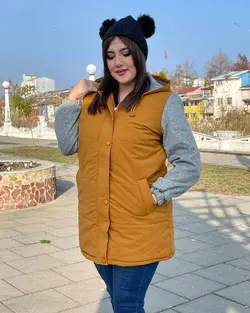 کاپشن آستین دورس کد : 11948 - فروشگاه اینترنتی رزا بوتیک