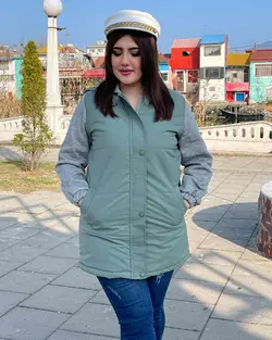 کاپشن آستین دورس کد : 11948 - فروشگاه اینترنتی رزا بوتیک