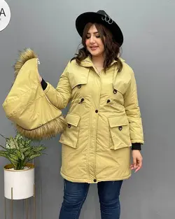 کاپشن ژیله دار کد : 12147 - فروشگاه اینترنتی رزا بوتیک