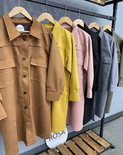 پالتو سوئیت دو جیب کد : ۸۴۳۹ - فروشگاه اینترنتی رزا بوتیک