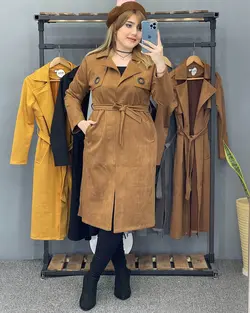 پالتو سوییت کمر دار کد : ۷۶۱۰ - فروشگاه اینترنتی رزا بوتیک