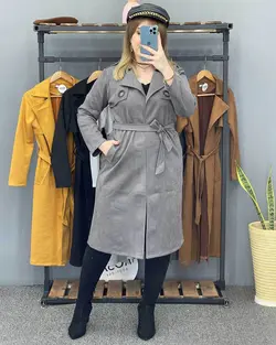 پالتو سوییت کمر دار کد : ۷۶۱۰ - فروشگاه اینترنتی رزا بوتیک