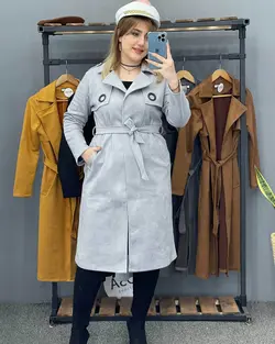 پالتو سوییت کمر دار کد : ۷۶۱۰ - فروشگاه اینترنتی رزا بوتیک