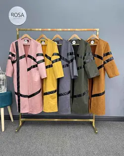 پالتو سوییت ترکیبی چرم کد : ۱۴۰ - فروشگاه اینترنتی رزا بوتیک