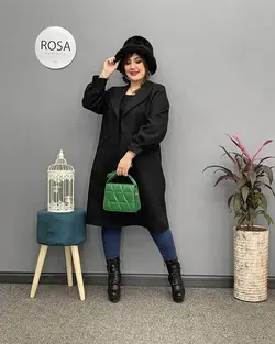 پالتو فوتر قواره دار کد : ۱۲۰ - فروشگاه اینترنتی رزا بوتیک