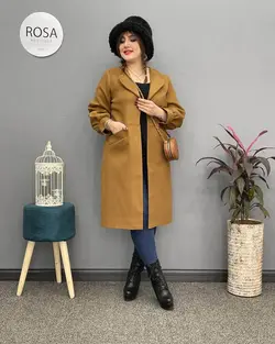 پالتو فوتر قواره دار کد : ۱۲۰ - فروشگاه اینترنتی رزا بوتیک