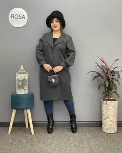 پالتو فوتر قواره دار کد : ۱۲۰ - فروشگاه اینترنتی رزا بوتیک