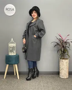 پالتو فوتر قواره دار کد : ۱۲۰ - فروشگاه اینترنتی رزا بوتیک