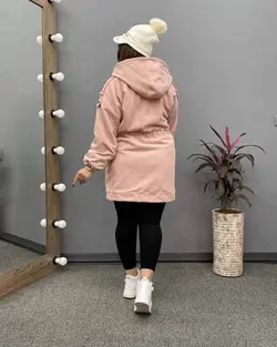 کاپشن مخمل ببعی کمرگت کد : ۹۵۶۲ - فروشگاه اینترنتی رزا بوتیک