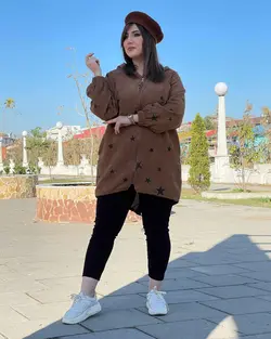 سویشرت مخمل ستاره ای کد: ۸۸۷۶ - فروشگاه اینترنتی رزا بوتیک