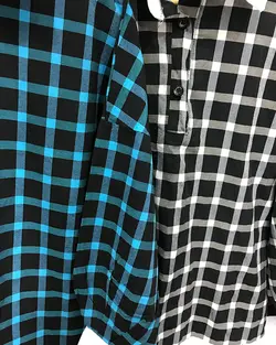 مانتو چهارخونه طرح شومیز  کد : ۴۲۹۵ - فروشگاه اینترنتی رزا بوتیک