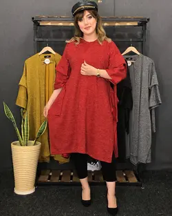 مانتو آنغوره بلند کد : ۵۸۹۶  (پیش سفارش) - فروشگاه اینترنتی رزا بوتیک