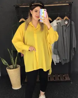 مانتو پانچ حریر دکمه دار کد : ۲۵۳۲ - فروشگاه اینترنتی رزا بوتیک