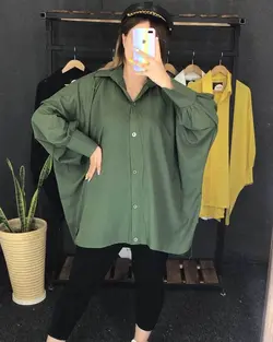 مانتو پانچ حریر دکمه دار کد : ۲۵۳۲ - فروشگاه اینترنتی رزا بوتیک