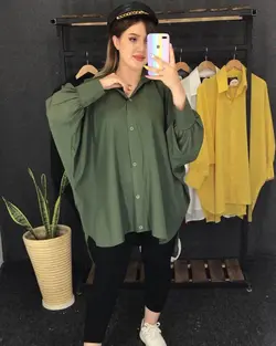 مانتو پانچ حریر دکمه دار کد : ۲۵۳۲ - فروشگاه اینترنتی رزا بوتیک