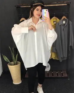 مانتو پانچ حریر دکمه دار کد : ۲۵۳۲ - فروشگاه اینترنتی رزا بوتیک