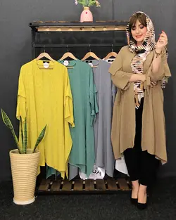 مانتو ابروبادی طرح دار کد : ۴۶۷۳ - فروشگاه اینترنتی رزا بوتیک