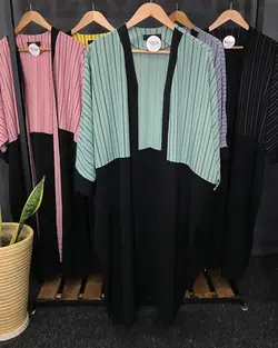 مانتو ابروبادی ترکیبی راه راه کد : ۴۵۶۸ - فروشگاه اینترنتی رزا بوتیک