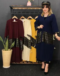 مانتو عبایی قواره دار کد : ۴۵۳۰ - فروشگاه اینترنتی رزا بوتیک