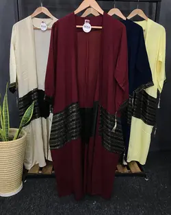 مانتو عبایی قواره دار کد : ۴۵۳۰ - فروشگاه اینترنتی رزا بوتیک