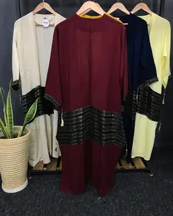 مانتو عبایی قواره دار کد : ۴۵۳۰ - فروشگاه اینترنتی رزا بوتیک