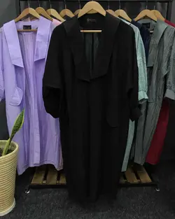 مانتو یقه دار بلند کد:۱۸۱۸ - فروشگاه اینترنتی رزا بوتیک