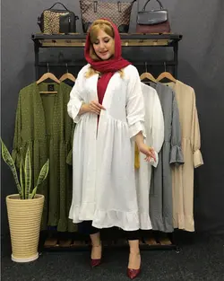 مانتو مزونی خالدار عروسکی کد:۲۷۶ - فروشگاه اینترنتی رزا بوتیک