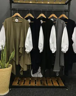 مانتو لنین آستین سفید طرح شومیز کد:۳۱۰ - فروشگاه اینترنتی رزا بوتیک