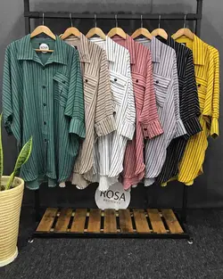 مانتو پانچ تک جیب کد:۹۷۷ - فروشگاه اینترنتی رزا بوتیک