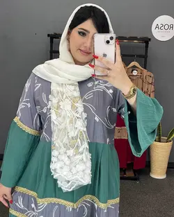 مانتو ترکیبی بابوس کد : 23009 - فروشگاه اینترنتی رزا بوتیک