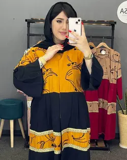 مانتو ترکیبی بابوس کد : 23009 - فروشگاه اینترنتی رزا بوتیک