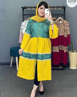 مانتو ترکیبی بابوس کد : 23009 - فروشگاه اینترنتی رزا بوتیک