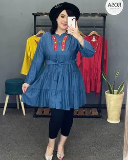 مانتو بابوس دامنی کد : 23494 - فروشگاه اینترنتی رزا بوتیک